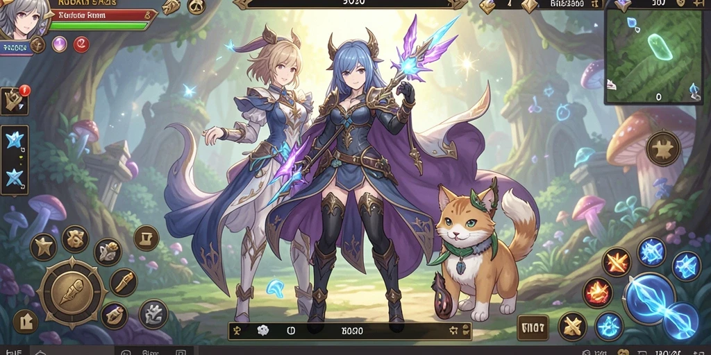 Tampilan awal game yang menarik dan penuh warna.