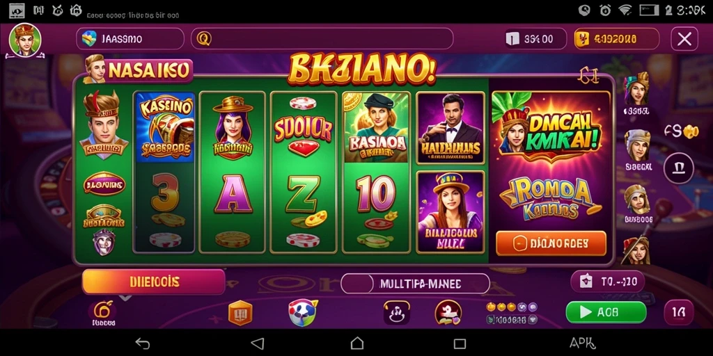 Tampilan awal game yang menarik dan penuh warna.