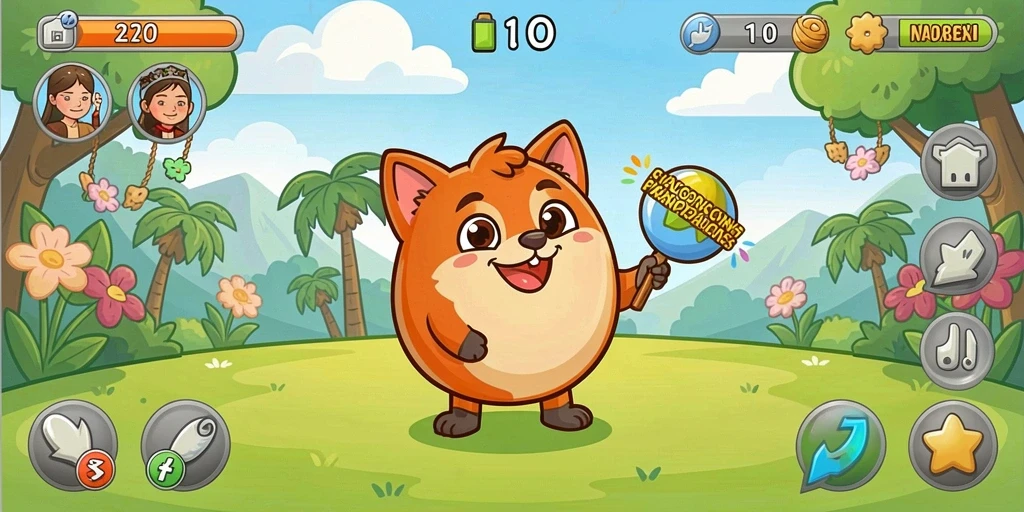 Tampilan menu utama GAMERP yang menarik dan mudah dinavigasi.