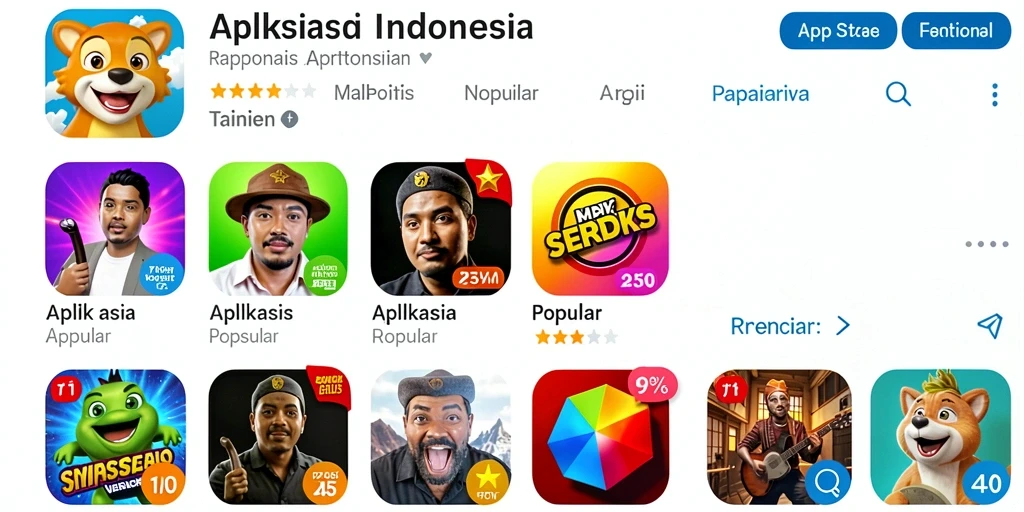Tampilan antarmuka HARTASPIN yang menarik dan intuitif.