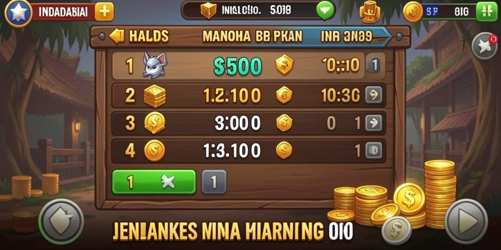 Screenshot menunjukkan antarmuka permainan yang menarik dan intuitif.
