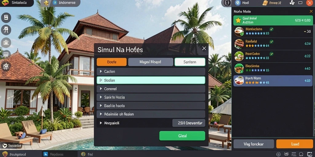 Tampilan awal yang menarik dan user-friendly.